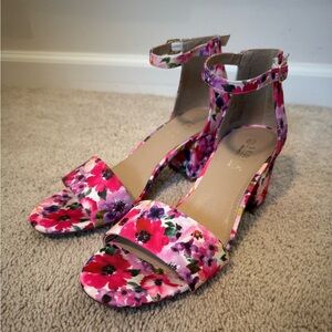 Serra Floral Heels